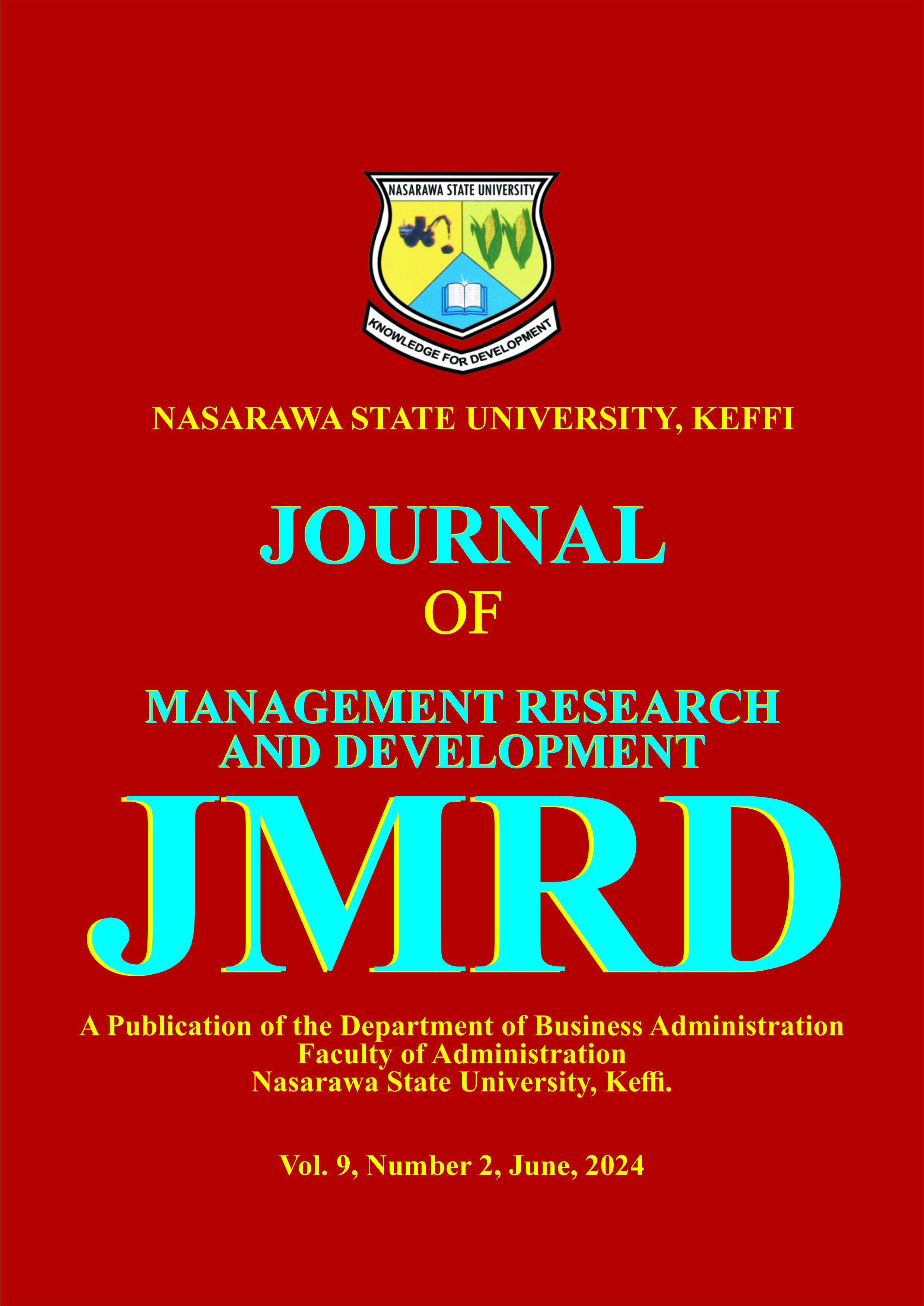 EFFECT OF ENTREPRENEURIAL CHARACTERISTICS ON PERFORMANCE OF SMALL AND MEDIUM SCALE ENTERPRISES (SMEs) OWNERS IN FCT, ABUJA